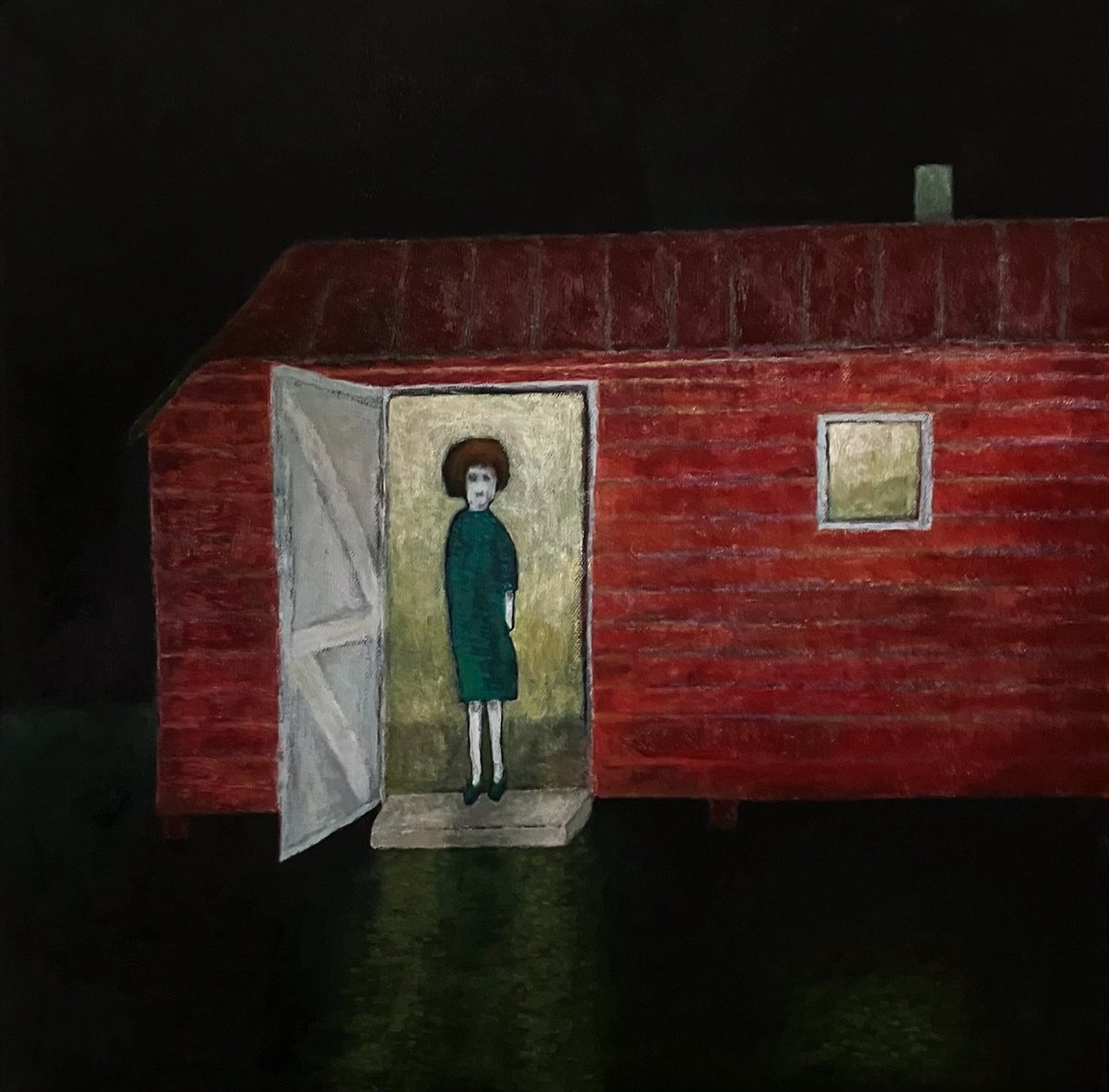 whithaugh's tweet photo. finished this painting yesterday. “writer’s hut.” Acrylic on canvas. #janetframe #NewZealand #nzwriter https://t.co/jb95cJAUBK