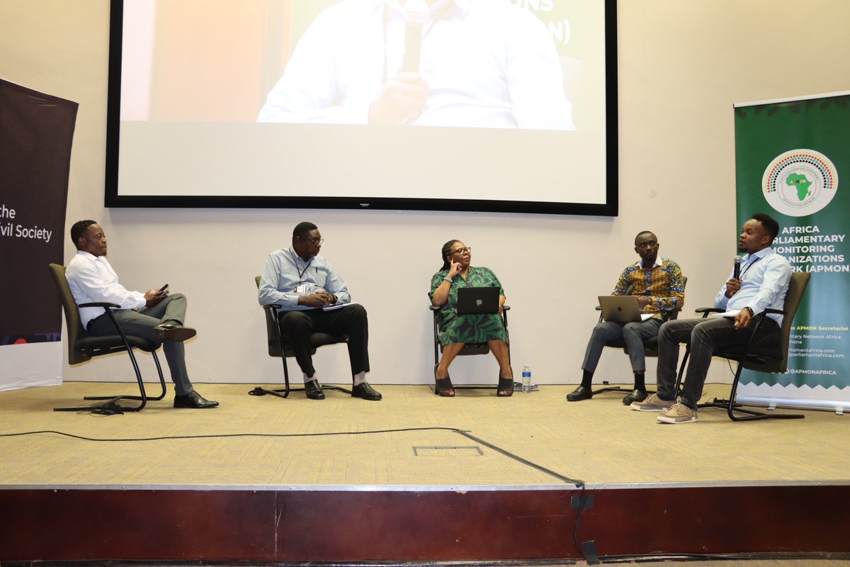 Highlights from Day 2 of the #APMONConference✨

Dr Undine Whande kicked us off with a reflection of the first day discussions.

Shortly after, <a href="/Lebo1v1/">Lebo 👣</a> led us into a panel discussion on the importance of partnership between civil society and the Legislature. #OpenHouse