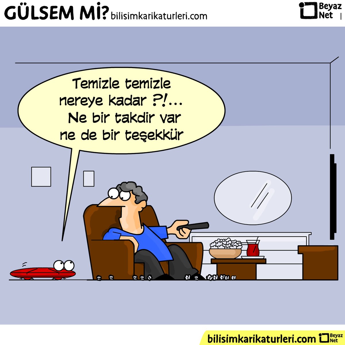 beyaznet1's tweet image. &quot;BİLİŞİM KARİKATÜRLERİ&quot;

&quot;Küçük bir teşekkürü çok görmeyelim. 😊&quot;

#beyaznet #bilişimkarikatürleri #robotsüpürge #teknoloji