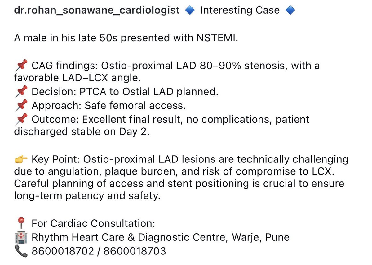 DrRohan87's tweet photo. #drrohansonawanecardiologist #cardiologist #interventionalcardiologist #cardiopassion♥️ #cardiology #cardiologistofpune #heartattack #PTCA #healthylifestyle #safepci #cardiotwitter #MedTwitter https://t.co/Xjm0zC282A
