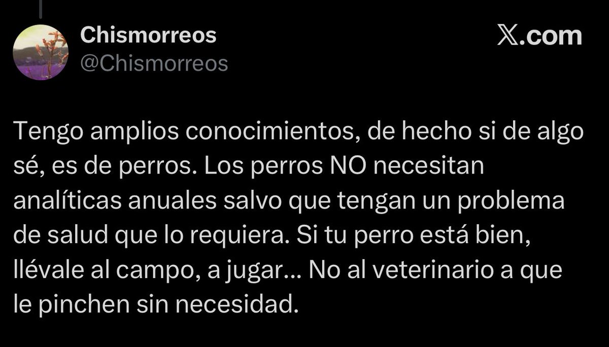 Un ejemplo más de que haber tenido perros toda la vida no te hace experto en ellos 

Ah y antes de soltar chorradas y quedar como ignorantes informaros un poco porfa, que hoy en día es muy fácil hacerlo