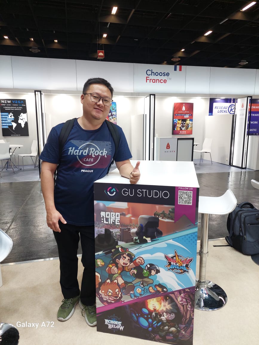 GUStudiolevel's tweet photo. What an amazing experience! 🎉
We showcased 3 games at Gamescom Cologne 2025 🇩🇪, proudly representing Indonesia at the Indonesia Booth 🇮🇩.
This journey opened doors for new connections, collaborations, and inspiration. 🚀

#Gamescom2025 #IndonesiaBooth #GameDev #indiegame https://t.co/whNbYawV4r