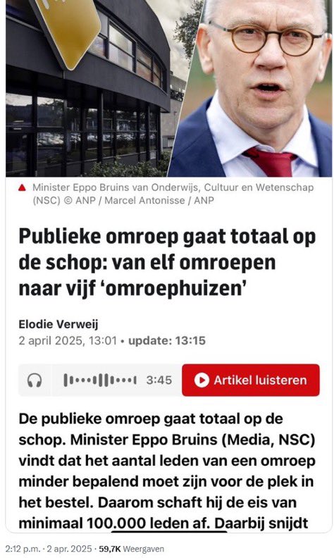 <a href="/jpaternotte/">Jan Paternotte</a> Jan Paternotte probeerde om een omroep in Nederland te verbieden en klaagt nu over de vrijheid van meningsuiting.