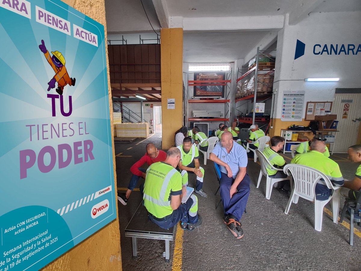 Continuamos con los talleres 👥 y charlas 🗣️ por la "Semana de la #SeguridadYSalud en el trabajo" con gran implicación de todo nuestro personal👌  

🧑‍🏫 🧑‍🏭 🧑‍💻 🧑‍🔬 🧑‍🔧 

#SSL #PRL 💙 #SafetyFirst