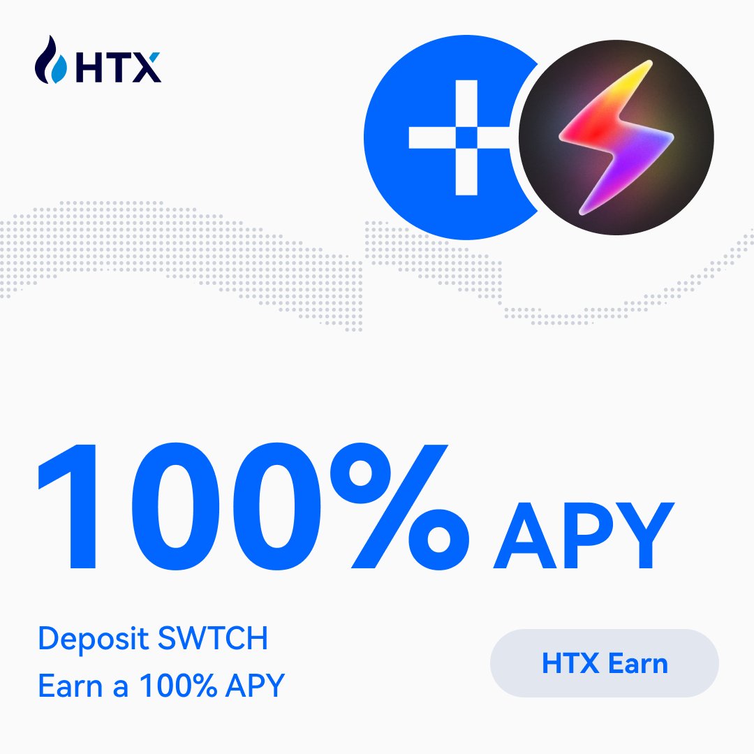 HTX_Global's tweet image. New HTX Earn!

Deposit $SWTCH,
⚡️Earn a 100% APY!

@switchboardxyz 

Subscribe Now: htx.com/en-us/financia…