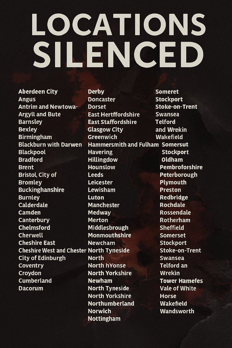 Here is the list of named locations in victim statements.  

Tell me again why @thesnp are blocking this ?