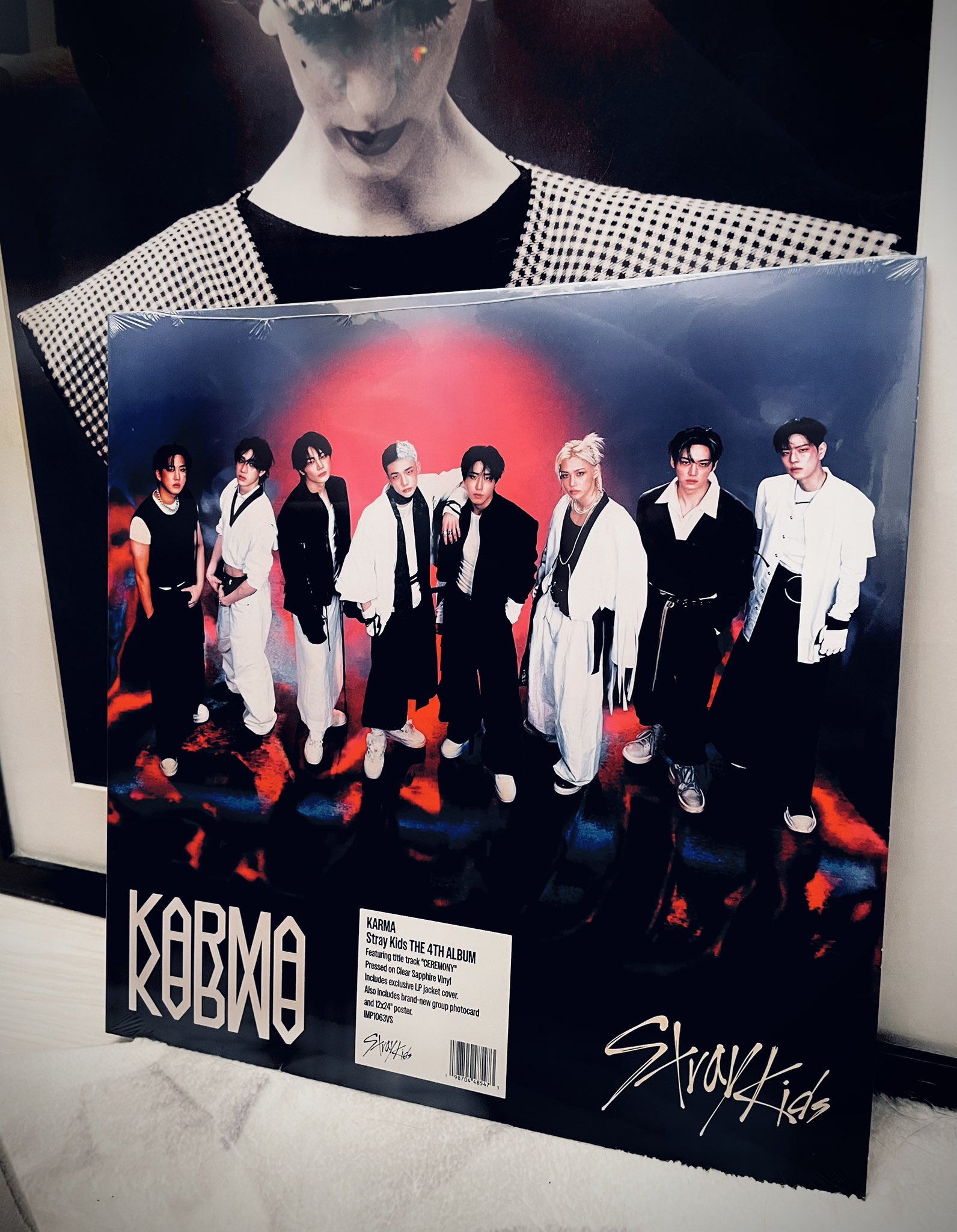 スキズ KARMA CLEAR SAPPHIRE VINYL レコード Stray Kids
