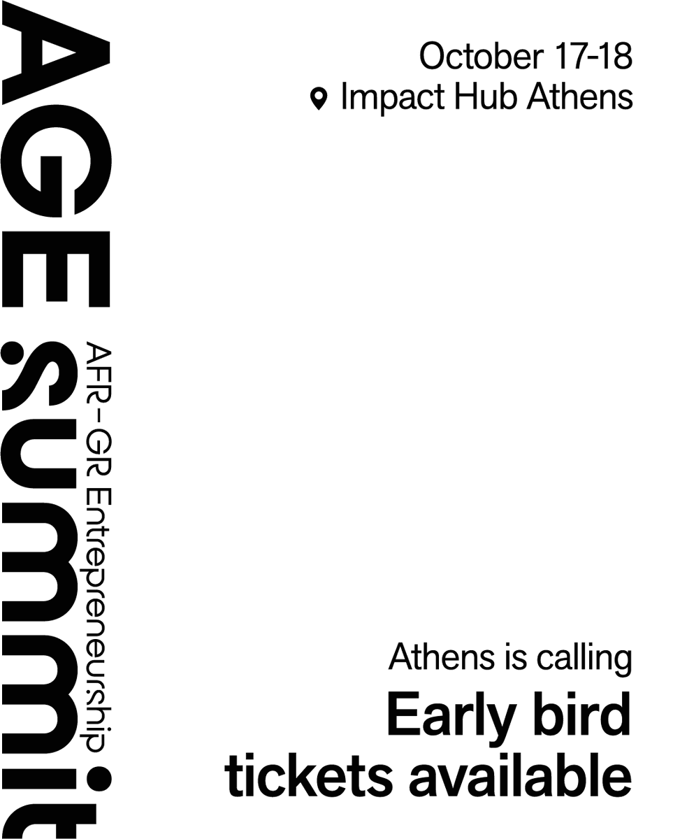 On 17 &amp; 18 October, Athens becomes the meeting point for Africa and Greece’s brightest changemakers.

The #AGESummit 2025 is here!
 
If you’re ready to be inspired, challenged &amp; part of the movement, book your ticket now: theagesummit.com 

#AGESummit <a href="/youthmakershub/">Youthmakers Hub</a>