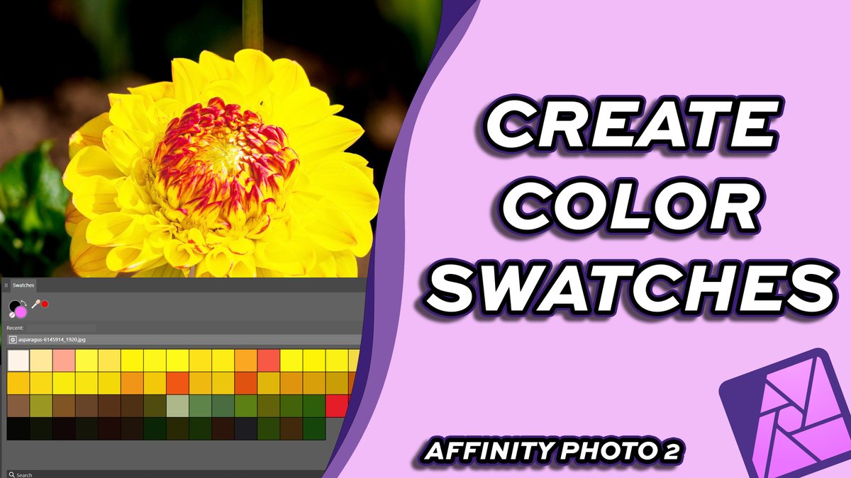 GraphdTutorials's tweet image. In this tutorial, I’ll show you how to generate swatches from any image in Affinity Photo 2 so you can build beautiful, reusable color palettes in seconds.
#affinityphoto #serif #affinityphototutorial
youtu.be/cWzm_VYlGiI