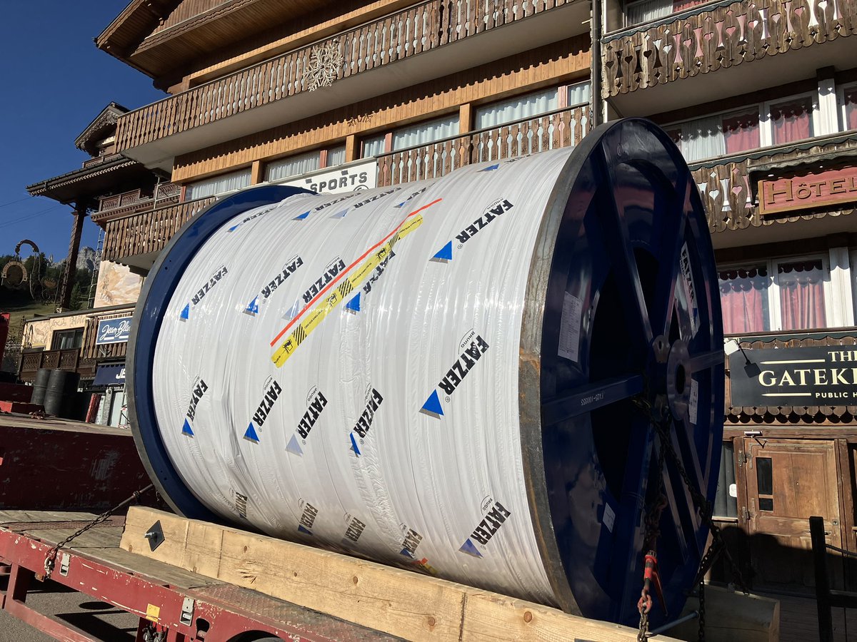 Big roll of cable #courchevel #poma