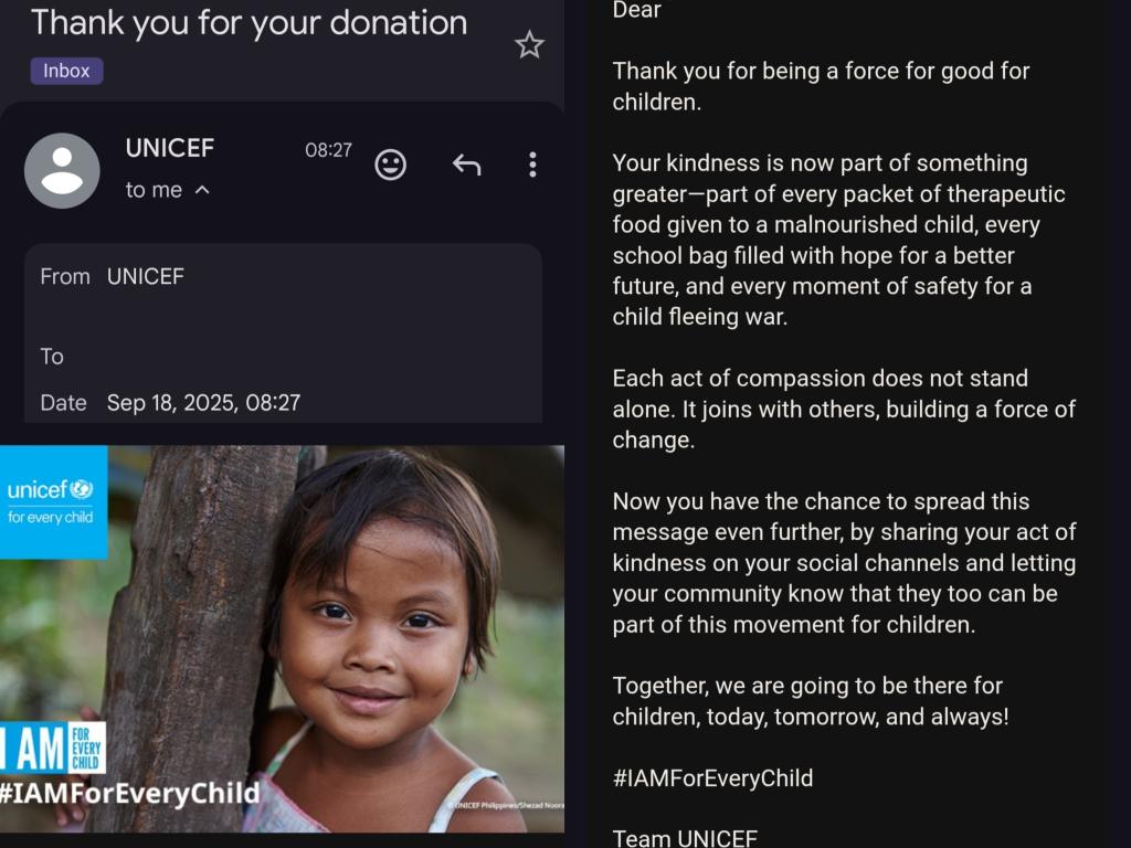 goodDeeds4T1's tweet photo. Game day good deed for #T1WIN
🍅 Donated to UNICEF today #IAmForEveryChild
🍀🍀🍀🍀🍀 Fighting, team! https://t.co/2TwpqLUwpx