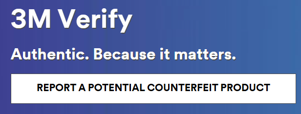 Learn about the 3M Verify program designed to assist in reporting a suspected 3M counterfeit product to 3M worldwide. #3Mer 3m.com/3M/en_US/compa… bit.ly/46IMd9x