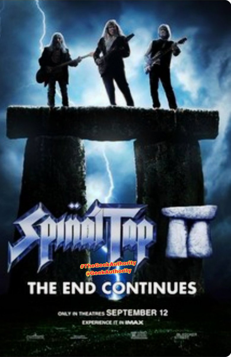GeekAuthority's tweet image. #MovieReview
#SpinalTapIITheEndContinues
🍿🍿🍿🍿 (Out of 5)
They’re Back! They’re Wild! They’re Fun! And Just As Insane And Silly As Ever – Just A Lot Older
Everyone is back. Everyone Is Older. Everyone is still crazy silly and having so much..
Review:
boxd.it/b6wFML