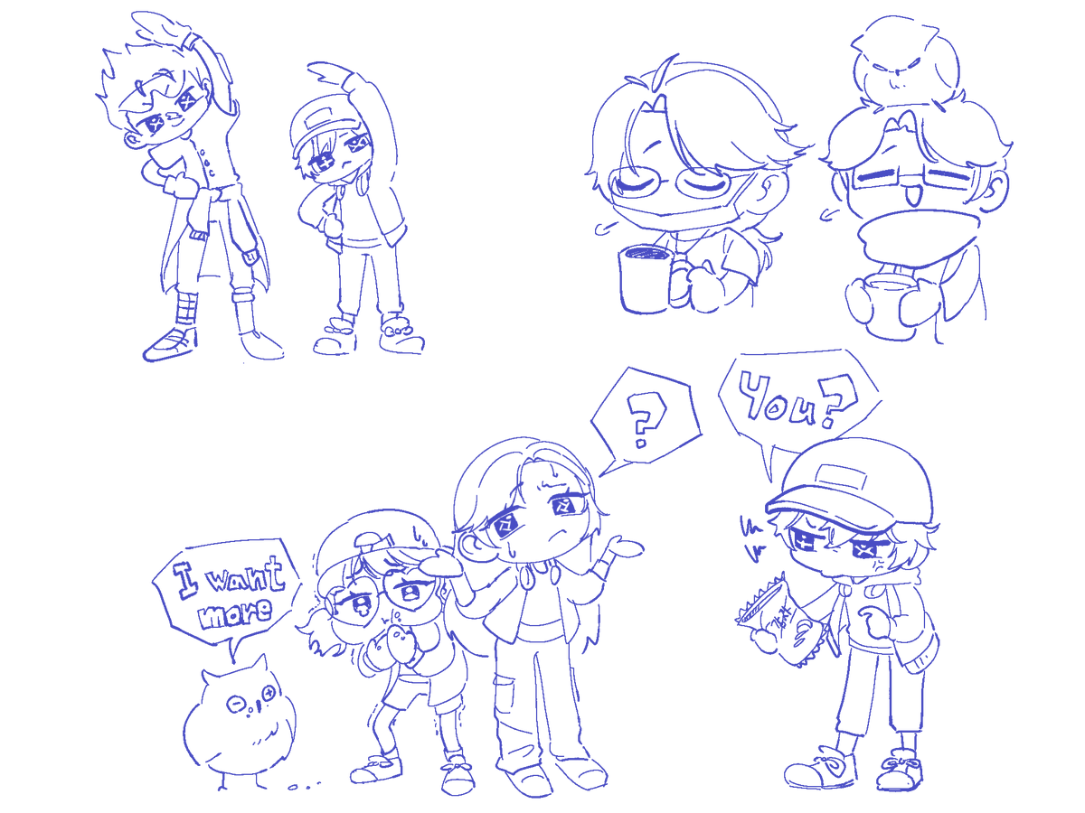 OPH, BLK 카툰체 낙서
#IdentityV #OPH #BLK