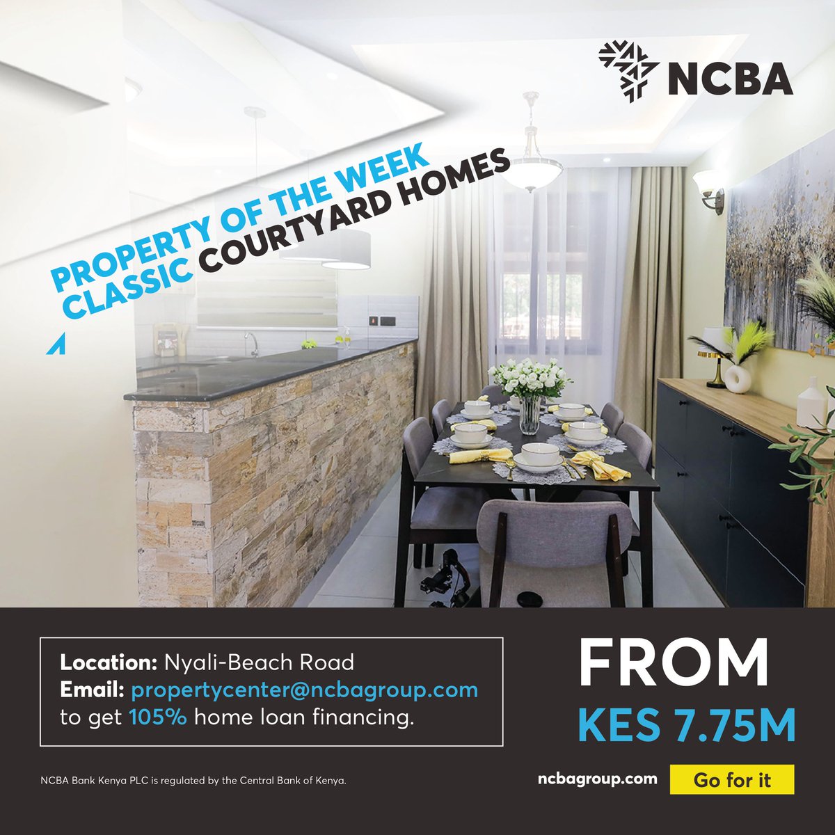 NCBABankKenya's tweet image. Classic Courtyard homes on Nyali Beach Rd aren’t just houses they’re a lifestyle. Own a 3BR + DSQ from 7.75M with NCBA 105% financing. Step into the future you deserve today 👉 ke.ncbagroup.com/property-finan… T&amp;amp;Cs apply. 

#Goforit #NCBATwendeMbele