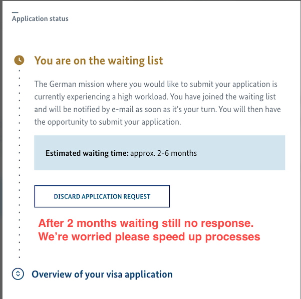 Was33m_Akhtar's tweet photo. @GermanyinPAK I'm an applicant of Student VISA in German Foreign Mission Islamabad. All the other applicants are experiencing extreme delays in processing. Our semester is at stake. Please speed up processes. 
#StudentVisa #GermanEmbassy https://t.co/4OhrPlLpag