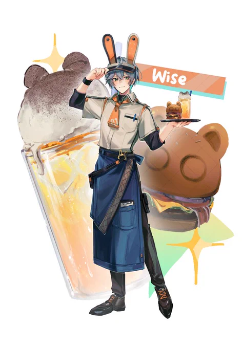 i drew a wise standee for meshioto cup sleeve event as well! #zzzero #zzzcreators