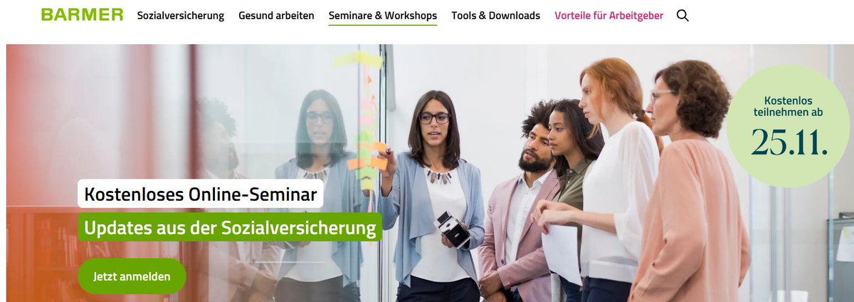 📢 Updates Sozialversicherung
Was ändert sich 2026: Beiträge, Mindestlohn &amp; digitalen Verfahren? 
👉 Jetzt zum #BARMER Online-Seminar anmelden &amp; vorbereitet ins neue Jahr starten 💡 Seminartermine:
🔗 barmer.de/a009101 #Sozialversicherung  <a href="/ihkzuleipzig/">IHK zu Leipzig</a> <a href="/hwkleipzig/">Handwerkskammer zu Leipzig</a>
