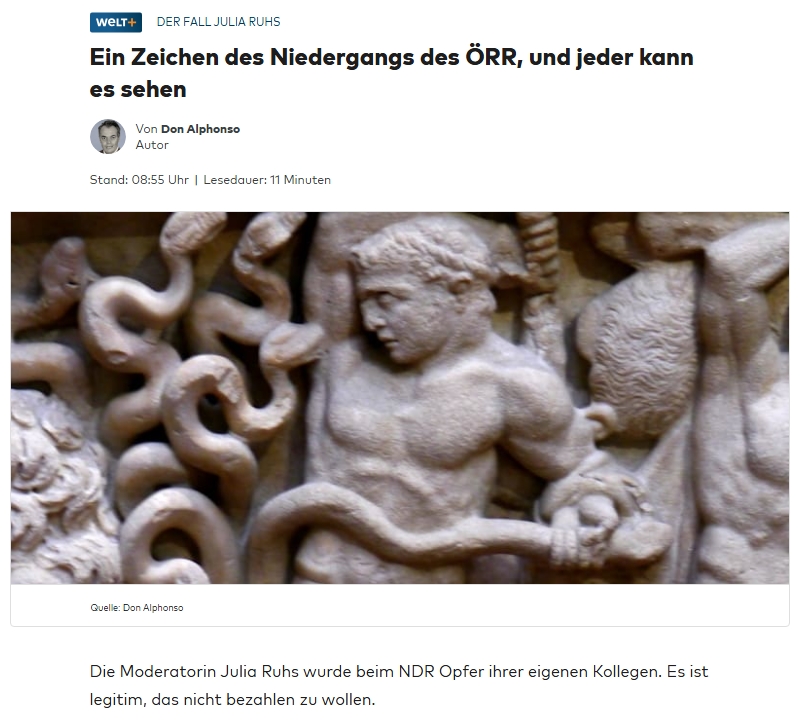 Terran Liberty (@terran_liberty) on Twitter photo Lesenswerter Kommentar von <a href="/_donalphonso/">Don Alphonso</a>: Der Fall Julia Ruhs ist ein sichtbares Zeichen des Niedergangs des ÖRR.
➡️ 250 NDR-Mitarbeiter intrigieren gegen Ruhs – mit Rückendeckung von Rundfunkräten & linker Presse.
➡️ Erfolgreiches Format „Klar“ wird ruiniert, Zuschauerwille Lesenswerter Kommentar von <a href="/_donalphonso/">Don Alphonso</a>: Der Fall Julia Ruhs ist ein sichtbares Zeichen des Niedergangs des ÖRR.
➡️ 250 NDR-Mitarbeiter intrigieren gegen Ruhs – mit Rückendeckung von Rundfunkräten & linker Presse.
➡️ Erfolgreiches Format „Klar“ wird ruiniert, Zuschauerwille