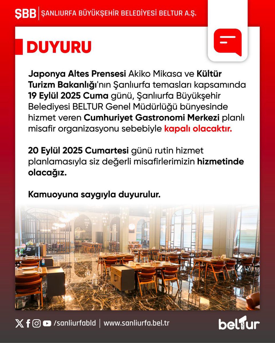 DUYURU !📢 

<a href="/sanliurfabld/">Şanlıurfa Büyükşehir 🇹🇷</a> 
<a href="/besikci_murat/">Murat BEŞİKCİ</a> 
<a href="/BilalTekatli63/">Bilal TEKATLI 🇹🇷🇹🇷🇹🇷</a>