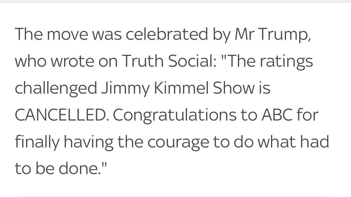 SophyRidgeSky's tweet image. Quite something to see Donald Trump celebrate a “cancellation”