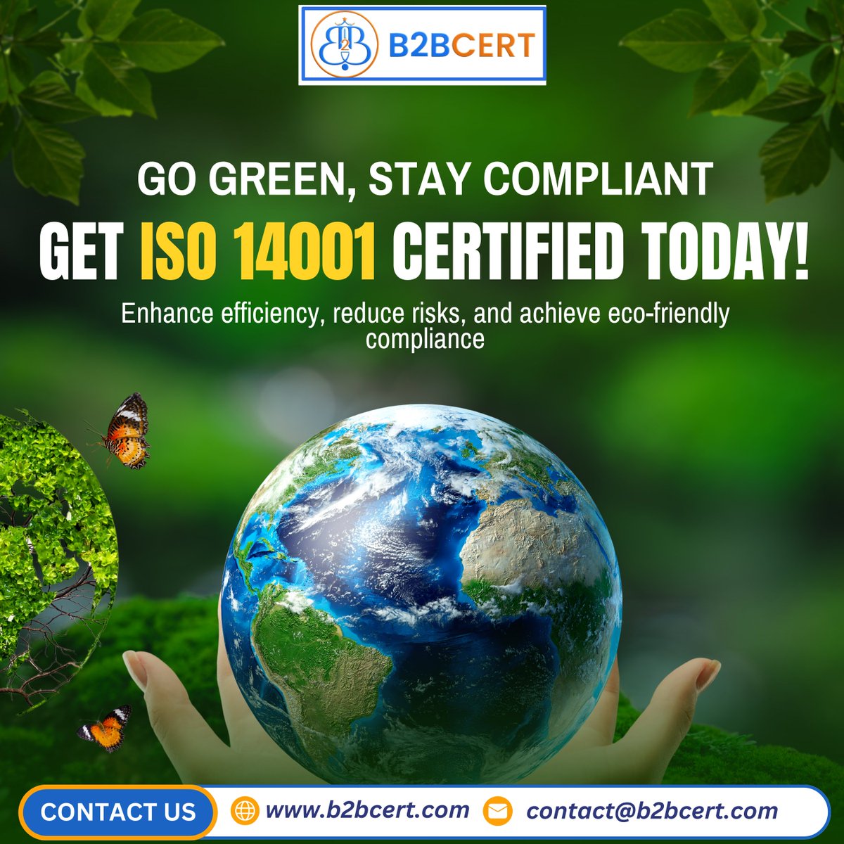 b2bcert's tweet image. 🌍 Go Green, Stay Compliant – Get ISO 14001 Certified Today!

#EnvironmentalManagement #Sustainability #GoGreen #ISOStandards #EMS #EcoFriendlyBusiness #ISO9001 #ISO14001 #ISO27001 #ISO45001 #India #SouthAfrica #Bangladesh #Australia #Saudiarabia #Qatar #Kuwait