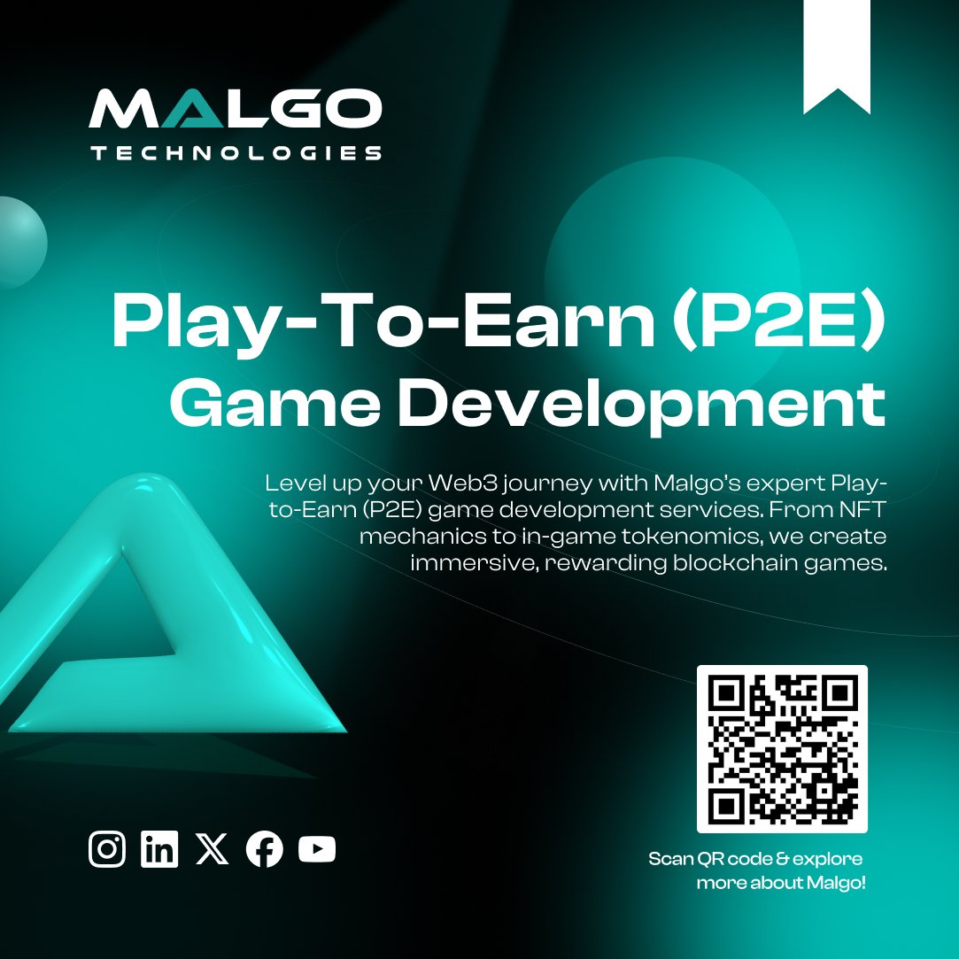 malgotech's tweet image. Transform gaming with Malgo’s Play-to-Earn game development! We build NFT-powered, secure blockchain games where players earn real value. 

Start your P2E journey now!
🔗 malgotechnologies.com/p2e-game-devel…

#PlayToEarn #P2EGame #Web3Gaming #GameFi #NFTGaming #BlockchainGames #CryptoGames