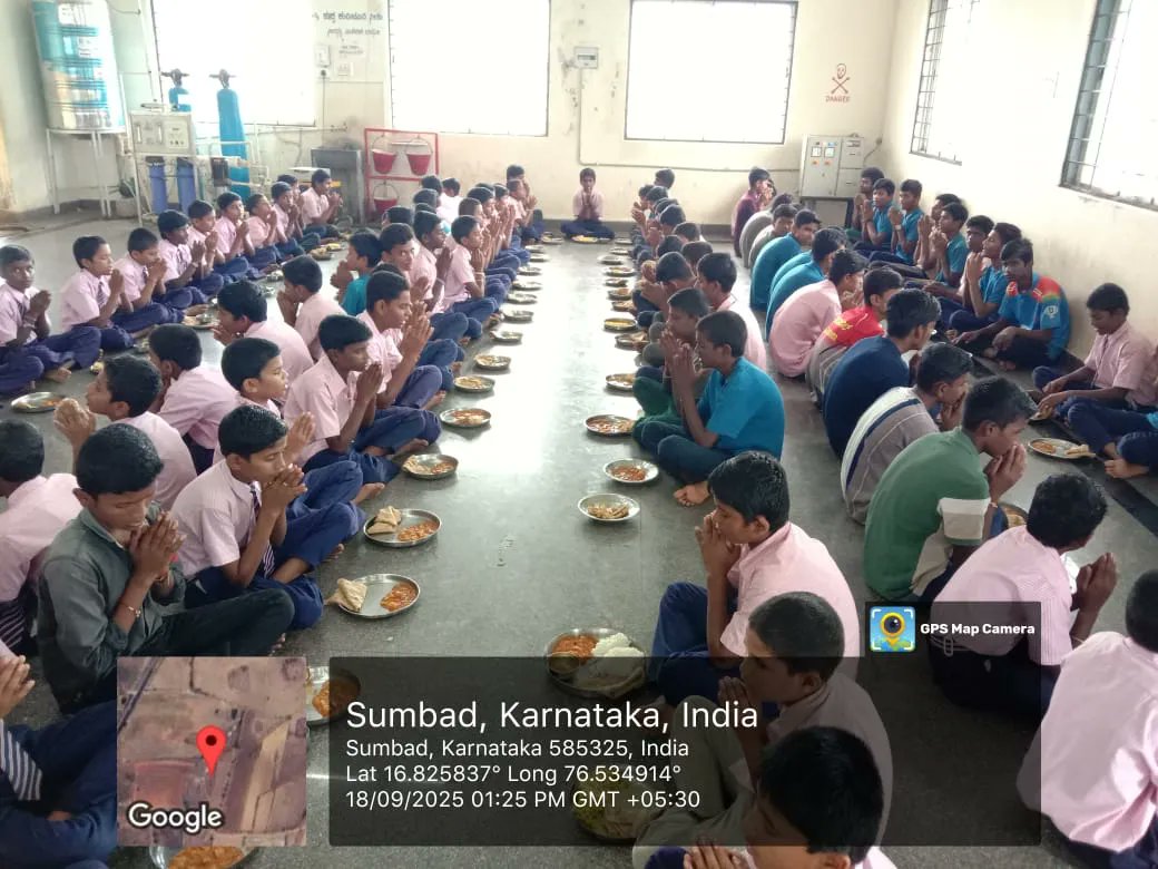 Lunch  #SocialAudit_SWDMeals #SocialWelfare_Karnataka