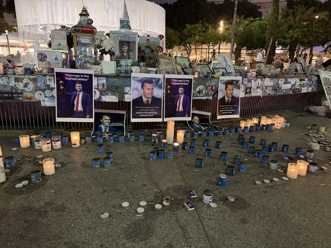 A Charlie Kirk memorial in Tel Aviv.

Israel cherished Charlie Kirk.