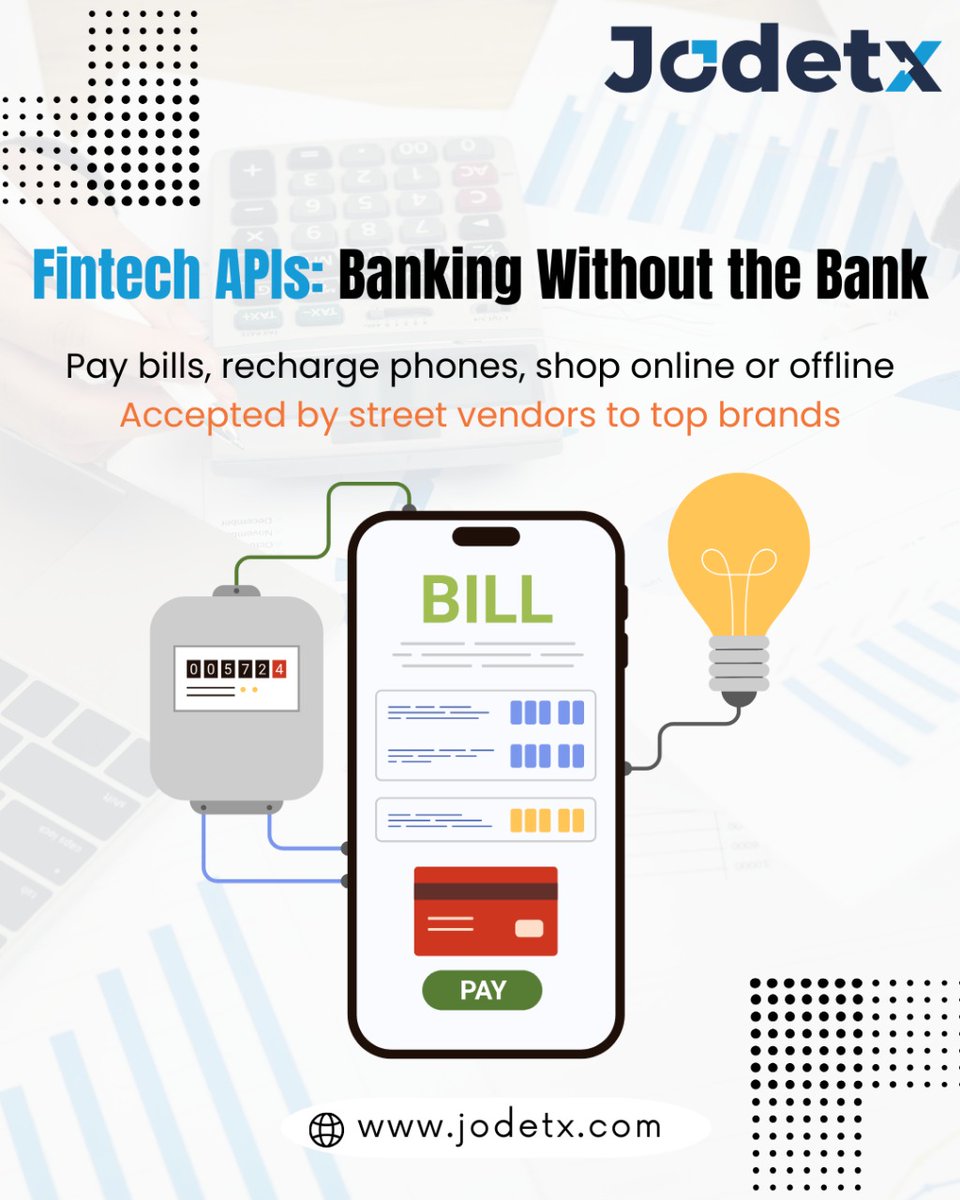 Jodetx_tech's tweet image. Fintech APIs enable bill payments, recharges, and shopping without traditional banks.
From local vendors to big retailers, they drive financial inclusion and effortless digital transactions.
.
.
.
#FintechAPI #DigitalPayments #EmbeddedFinance #BankingWithoutBorders #APIBanking