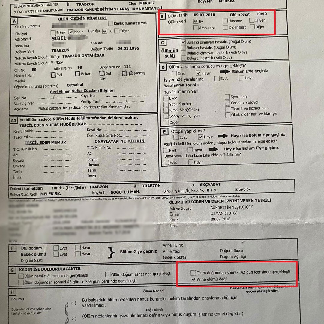 bpthaber's tweet photo. Trabzon’da yaşayan 3 çocuk annesi Sibel Kuştil, sağlık raporu için gittiği aile hekimliğinde 7 yıldır sistemde “ölü” olarak kayıtlı olduğunu öğrendi:

“Bu süreçte üç çocuğum oldu ama kimse fark etmedi. Yıllardır yaşayan bir ölü gibiyim.” https://t.co/w4uy1nB5FX