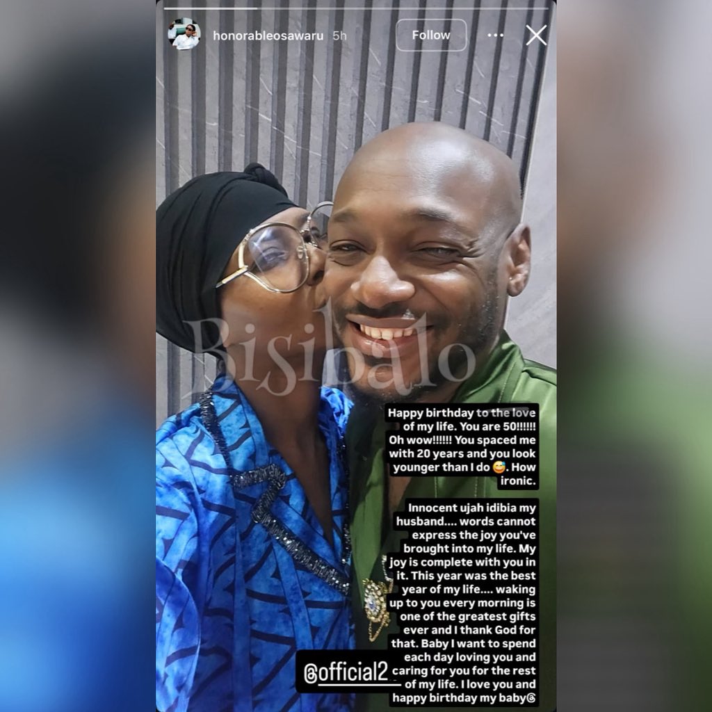 bisibalo_'s tweet image. “You spaced me with 20 years but you look younger than I do”____ honorable #natashaosawaru writes as she wishes her husband #2baba a happy 50th birthday