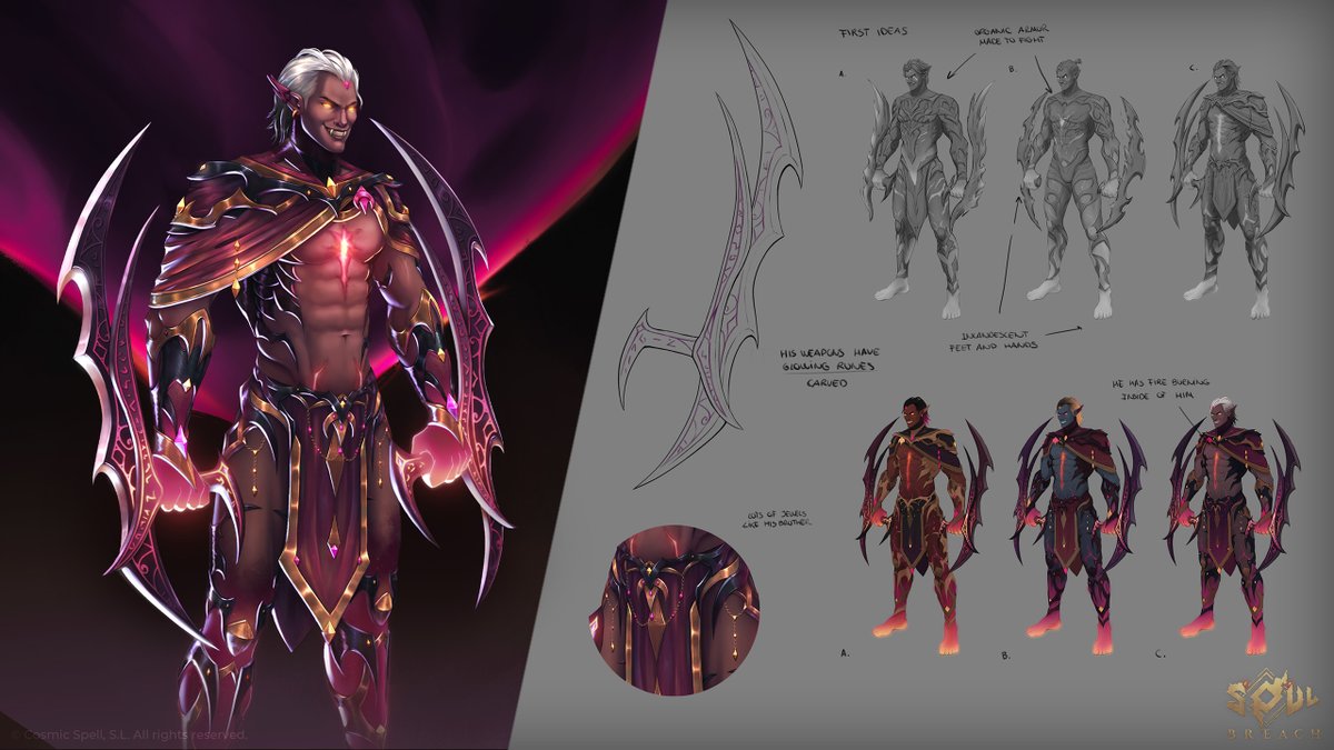 Soul_Breach's tweet photo. 🔴 The Echo of Torment 🔥

The Night Singer, once a voice of divinity, now mourns in exile.
Its song became an eternal lament in the Infernal Realm.
This Model Sheet reveals its fall, from sketches to the final form, steeped in agony 🎶

#SoulBreach #RPG #ModelSheet #ConceptArt https://t.co/nZvIFYfuCN