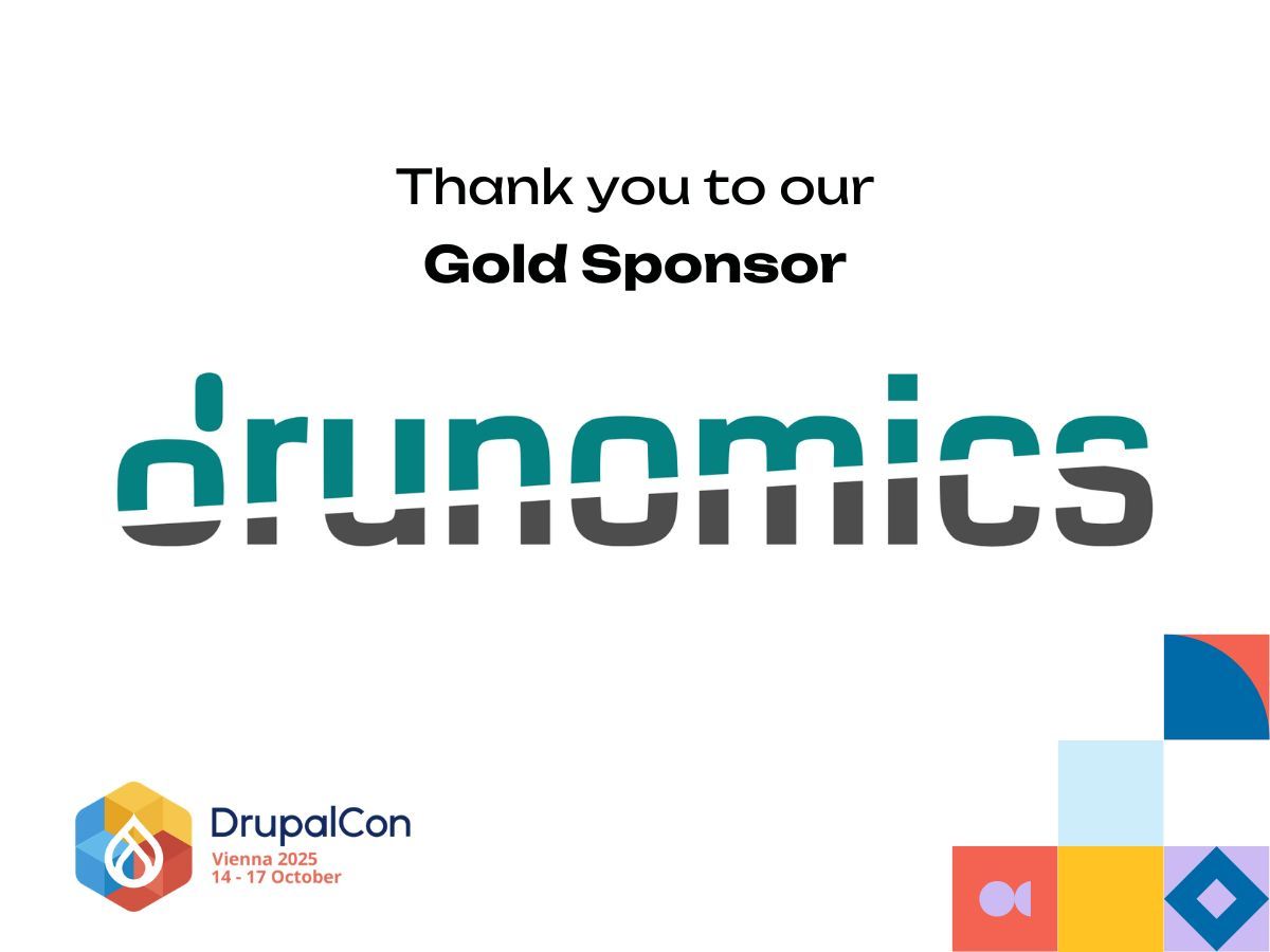 DrupalConEur's tweet image. 🌟 We’re pleased to welcome drunomics as a Gold Sponsor of #DrupalConVienna 2025! 
Thank you, drunomics, for supporting Drupal and the open web! 💙
#DrupalConEur #DrupalCommunity #OpenSource