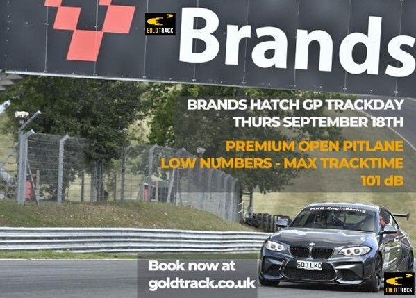 🏁 Last chance to drive the iconic Brands Hatch GP circuit in 2025! Join Gold Track on Sept 18. Low numbers - no queues – max track time! 🚗💨 Limited spots, book now! 👉 goldtrack.co.uk #BrandsHatchGP #TrackDay #Goldtrack
