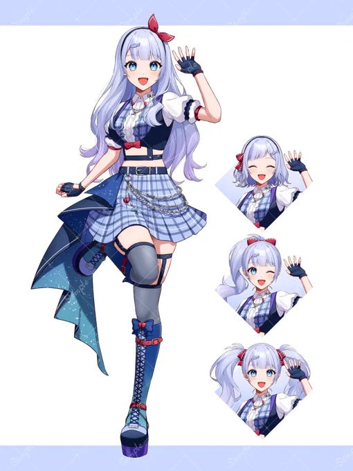 溟海ちゃん(#meikai_chan)さんのアイドルのお姿をお仕立てさせていただきました! ※衣装原案あり