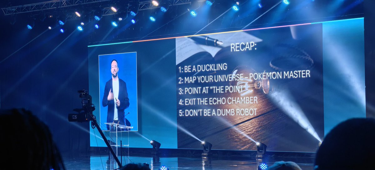 rolinenair's tweet photo. Moving to Marketing Effectiveness 
Playbook👇
1. Align objective to business goals.
2. Map your universe like a Pokémon master – collect all the data.
3.Dashboards don’t answer questions.
4. Report with insights &amp; actions.
5. Clarity + Insight + Action.
#NedbankIMC202 https://t.co/vll1sZ2T6C