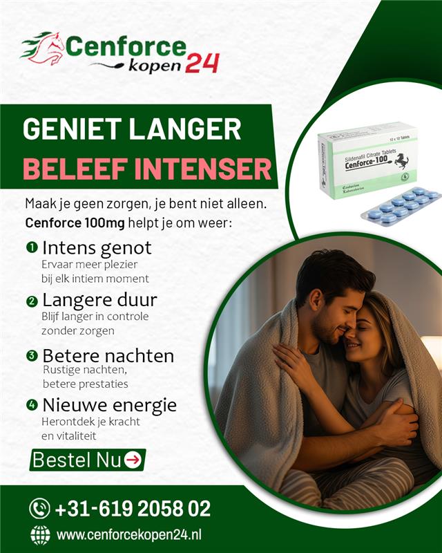 CenforceK's tweet photo. ✨ Geniet langer, beleef intenser ✨
Met Cenforce 100mg krijg je meer controle, betere nachten en hernieuwde energie.
✅ Intens genot
✅ Langere duur
✅ Betere prestaties
✅ Nieuwe kracht
👉 Bestel eenvoudig online via: https://t.co/b2Yh2QOXj7 https://t.co/E3Iiznhfv4