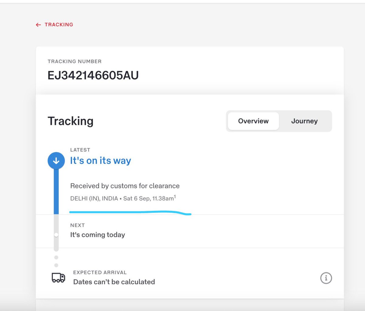 meet_gulati's tweet photo. @IndiaPostOffice @iamvjnegi Hello @IndiaPostOffice 

I m facing the SAME issue. My parcels frm Australia 
(EJ342148059AU, EJ342139851AU and  EJ342146605AU) r wid customs for Clearance since the 12 Days. 

I m callng the numbers @IndiaPostOffice. NO ANSWER

I am Gujrat now, cant go to delhi right?What to do? https://t.co/v5k04L9fGx