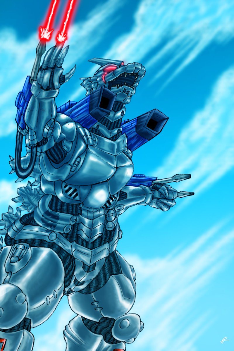 AXELLROMERO5's tweet photo. @troodonvet My last piece Kiryu MG3 🐉
#opencomissions #comisionesabiertas #Godzilla #mechagodzilla #kaiju #godzillavsmechagodzilla https://t.co/DJbNj5HOoJ