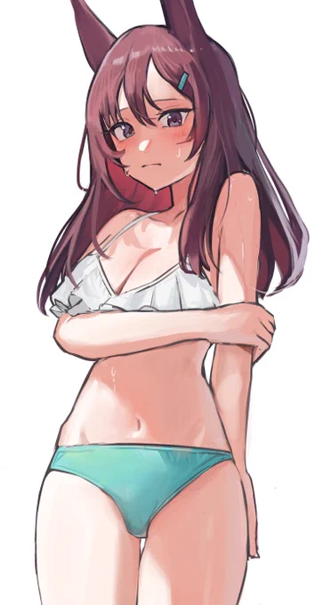 似合うかな 水着ドベ