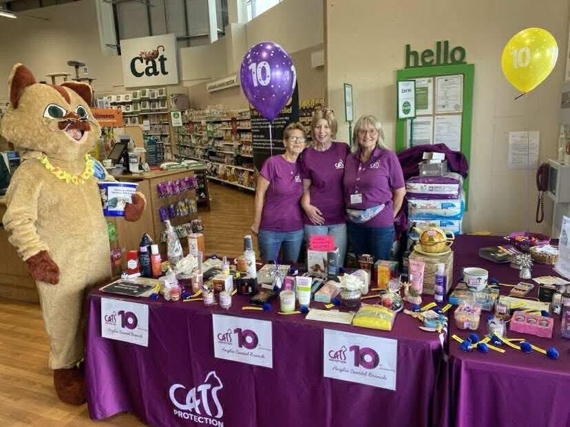 What a fantastic day we had at Pets at Home on Sunday 13th September, when we celebrated our tenth anniversary

The grand total raised from the donation bucket &amp; Tombola was £231.51

Big thanks to our volunteers &amp; Pets at home, Lowestoft

Here’s to another successful ten years!