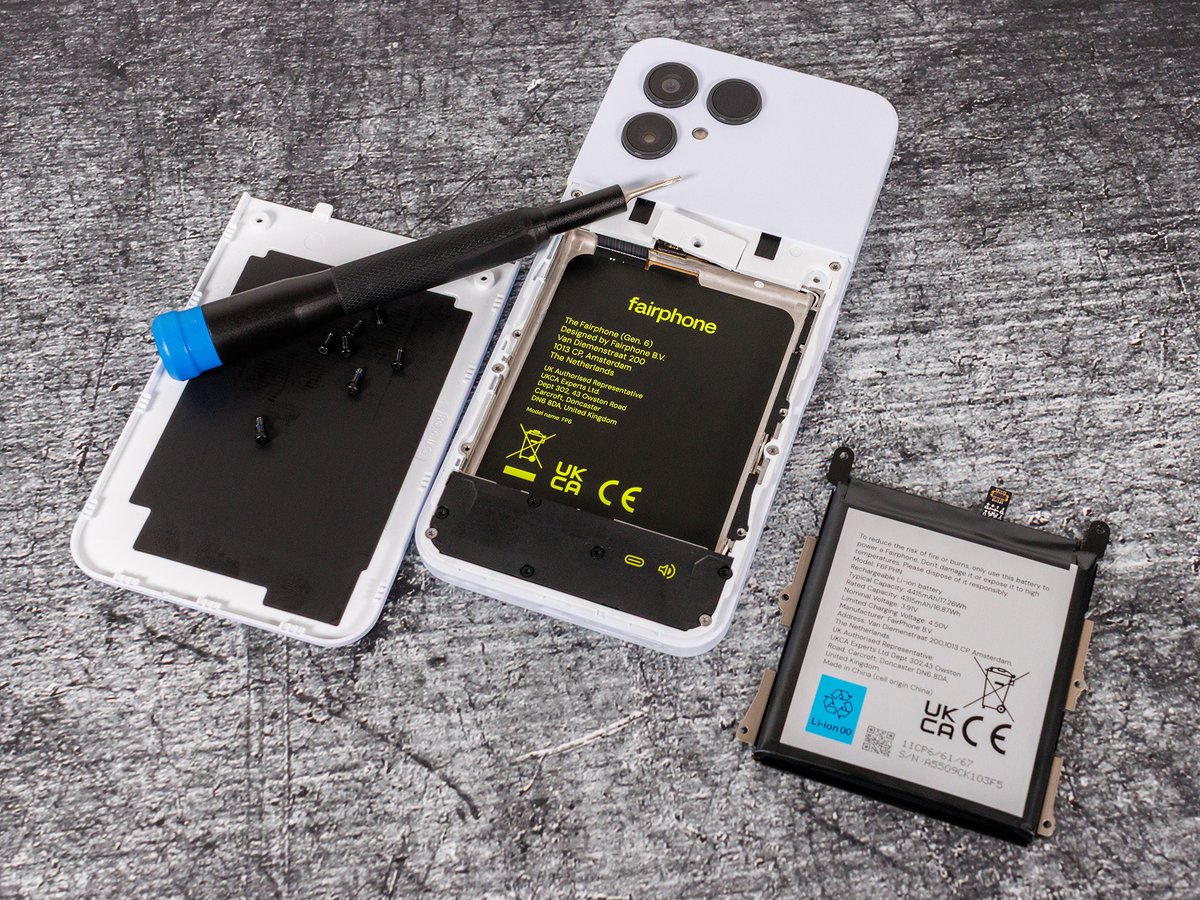 nbc_net's tweet photo. Fairphone 6: The smartphone built with sustainability in mind https://t.co/yEYPpLpXfr #Fairphone #Sustainability #EcoFriendly #RepairableTech #GreenTech https://t.co/AHW684Vjhg