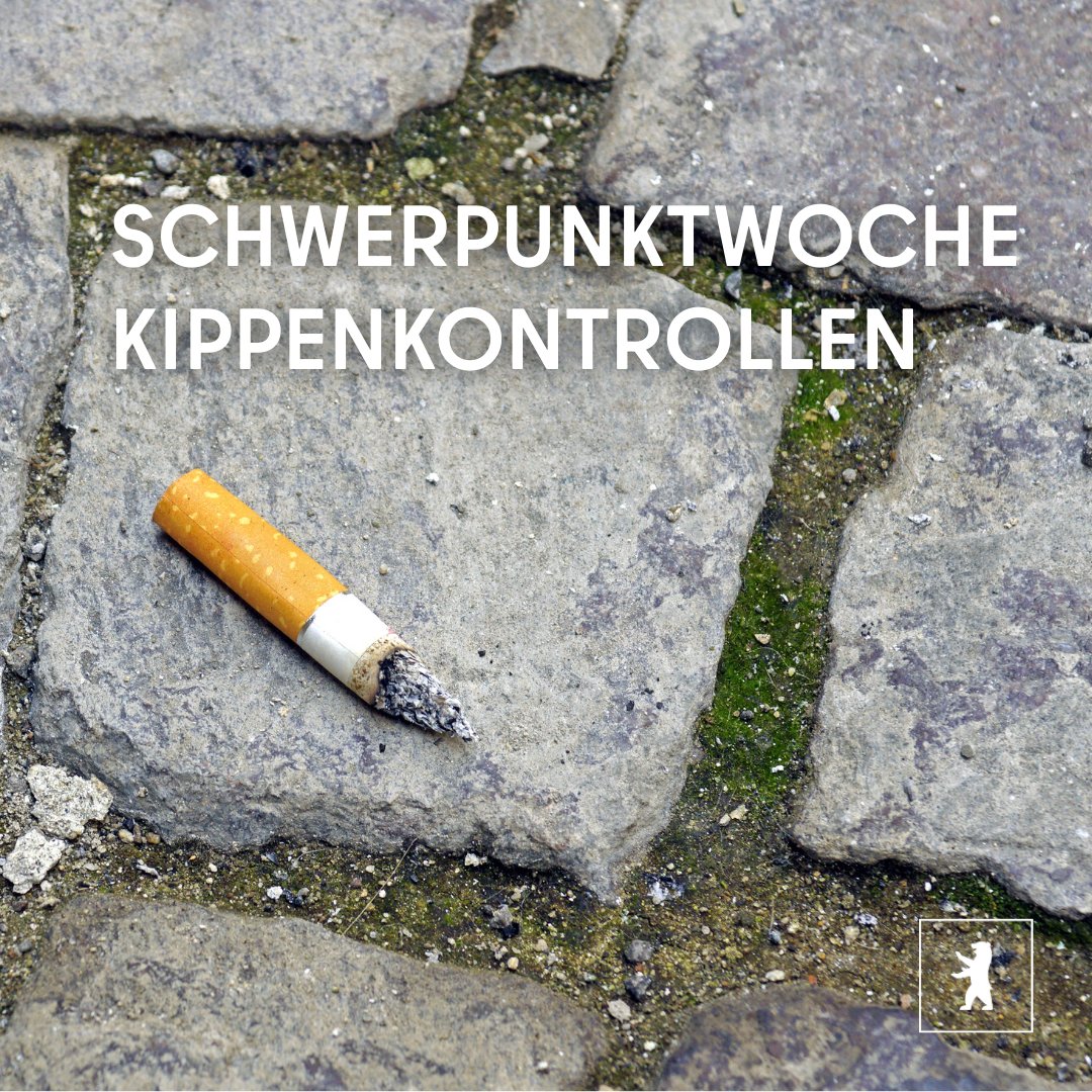 Vom 22. - 28.09.25 nimmt Mitte im Rahmen des World Clean Up Days an einer berlinweiten Aktion der Ordnungsämter teil. Der gemeinsame Einsatz richtet sich gezielt gegen das illegale Entsorgen von Zigarettenkippen im öffentlichen Raum. 🚬 🗑️ 

Alle Infos 👉 sohub.io/dc0n