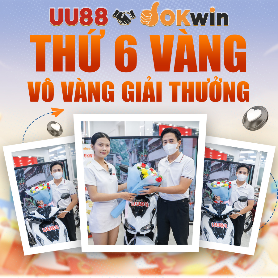 OKwinLIKE's tweet photo. UU88 ❤️OKwin 
Chúc mừng khách hàng đã trúng ngay xe Honda Air Blade khi tham gia sự kiện Thứ 6 Vàng cùng      

 #okwin #LienMinhOkwin #789win #VIPwin #KUwin #98win #32win #789F #TG88 #UU88 #OKfun https://t.co/qNHrYRLcoq