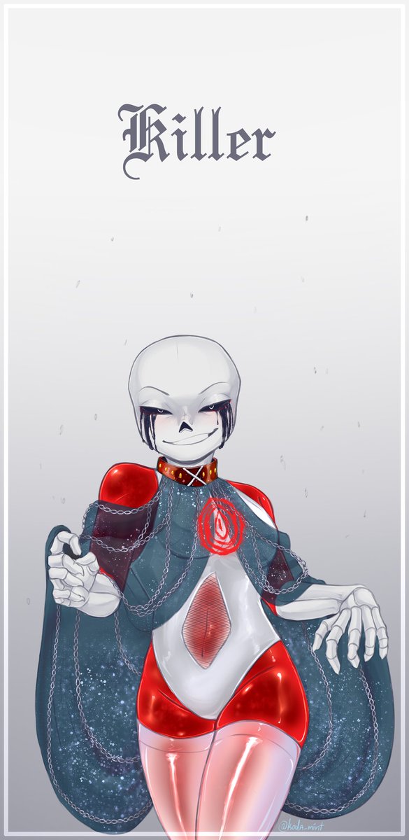 It's  been a while.. 
Well, continuing on the Royal au theme, I was able to finish the Killer sketch❤️‍🔥
I'm trying to get back into painting mode  little by little.. 

#sketch #royaul #killersans #undertaleau