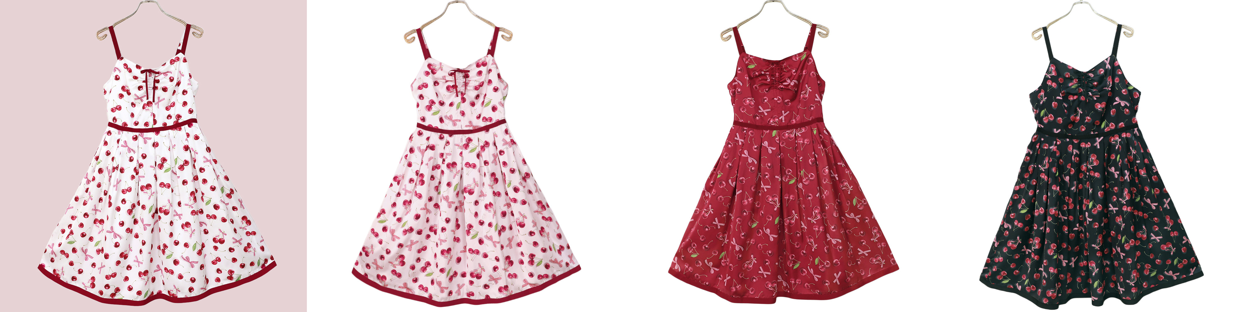 Emily Temple cute Shadow Cherryワンピース Shadow Cherry Long OP by Emily Temple Cute