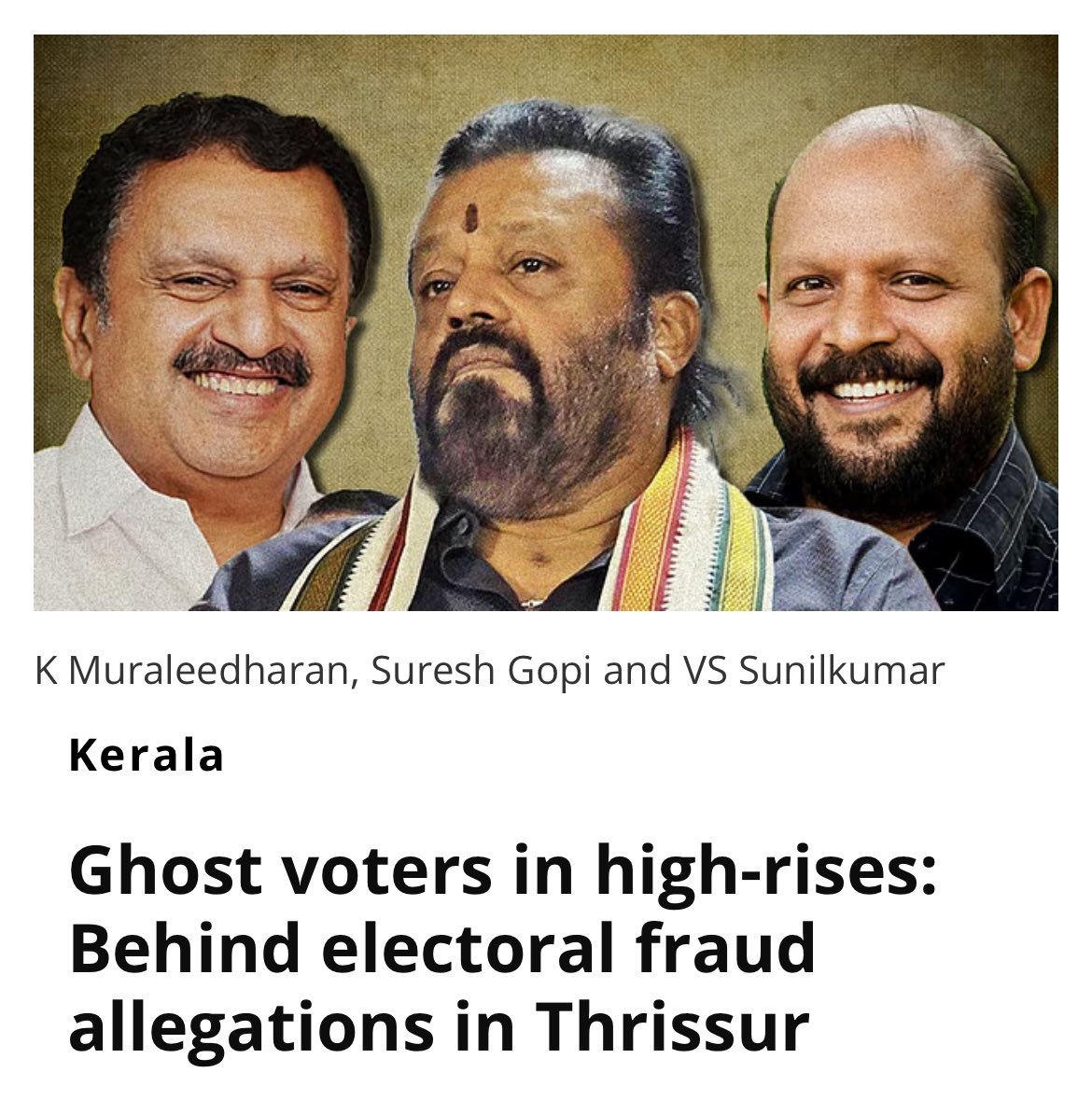 Thrissur must be investigated just like every other constituency. Transparency in democracy demands nothing less. <a href="/RahulGandhi/">Rahul Gandhi</a> <a href="/INCIndia/">Congress</a> please ensure a fair probe. #VoteChori #Thrissur #ProofOfFortification