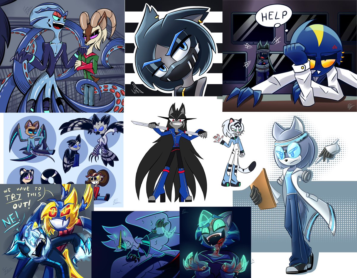 farx_zuhus08's tweet image. I noticed, that blue is my most loved-to-use color in characters. I am BLUE MINDED!! 
#digitlart #ocart