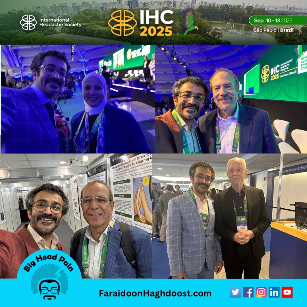 Grateful to connect with great mentors and clinicians at IHC2025 🌟 Richard Lipton (USA), Peter Goadsby (UK), Ishaq Abu-Arafeh (UK), and Mona Nada (Egypt). I am learning so much from them and truly enjoy every conversation 🤝🌍 #ihc2025 #cephalalgia2025